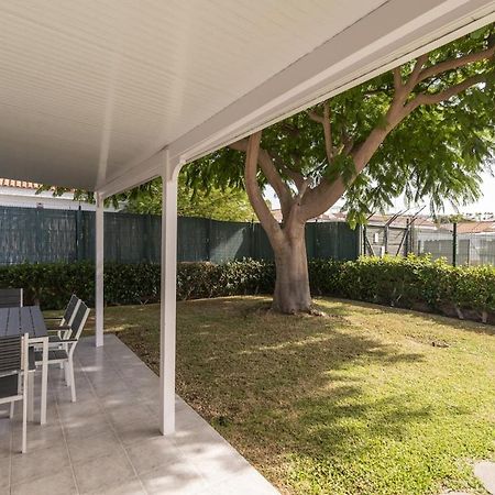 Los Melocotones Maspalomas private access garden pool Exterior foto
