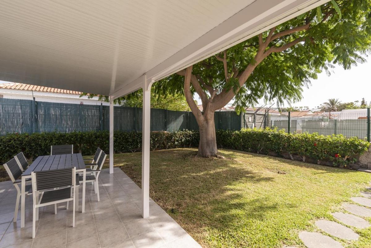 Los Melocotones Maspalomas private access garden pool Exterior foto