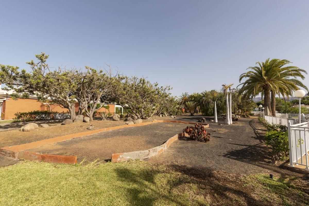 Los Melocotones Maspalomas private access garden pool Exterior foto